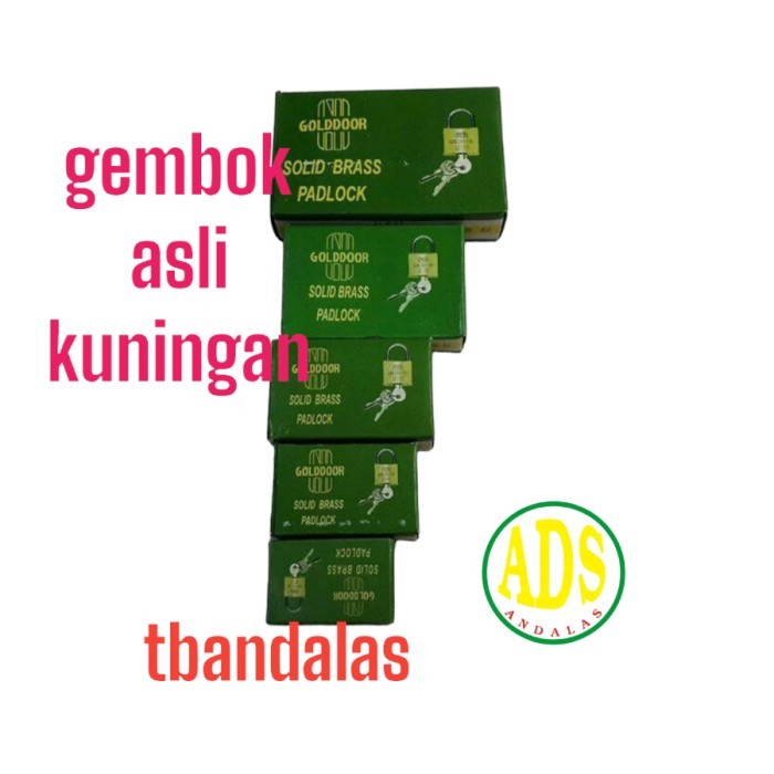 Peter - Golddoor Gembok Padlock Kuningan 50Mm