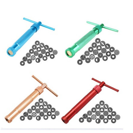 TERBARU Gun Extruder Craft Fondant Clay Gumpaste Rambut Bakmi Extruder Set