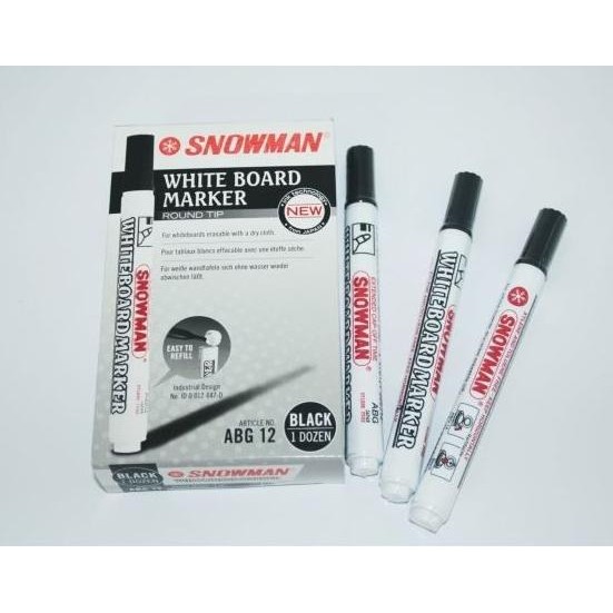 

(12pc) SPIDOL WHITEBOARD SNOWMAN BG 12 / SEPIDOL PAPAN TULIS ABG 12 H56J