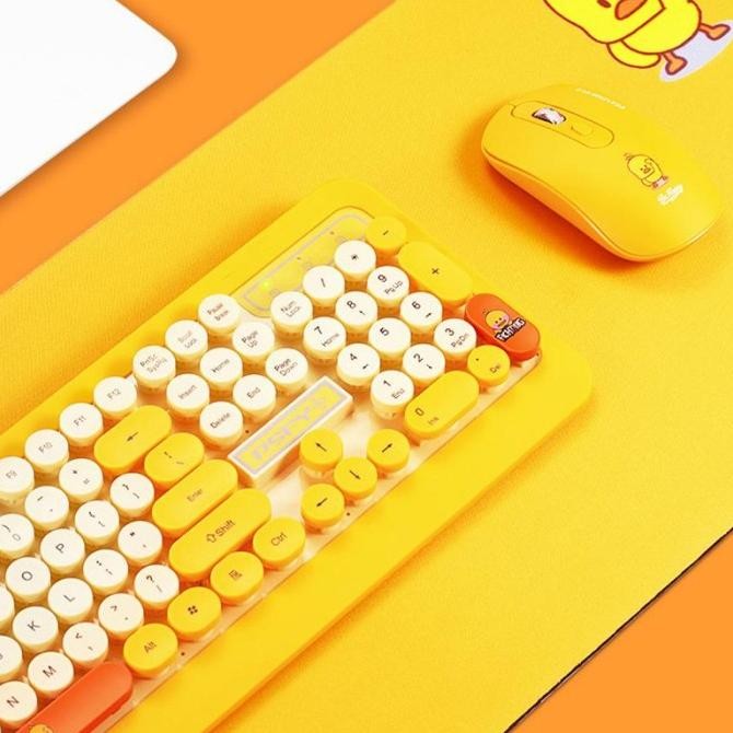 Cartoon Keyboard Set With Mouse Keyboard Kartun Lucu Keyboard Komputer Ready