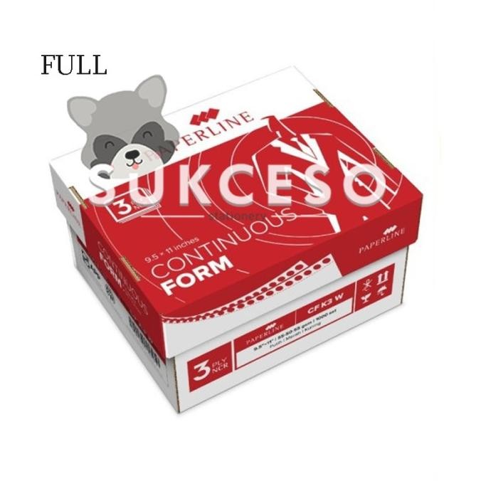 

Sale Paperline Ppl Continous Form 3 Ply Warna / Kertas Cf K3 W