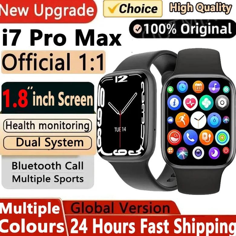 2024 New Smart Watch i7 Pro Max Series8 Smartwatch 1.8inch Bluetooth Call Heart Rate Women Men Serie