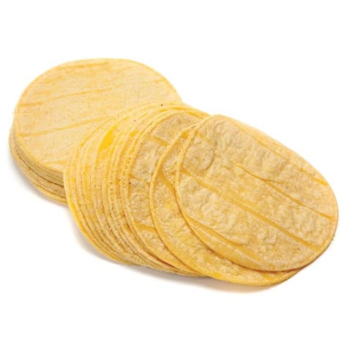

Yellow Corn Tortilla Frozen ( Kulit Nachos ) - 500gram Vegan Gluten FreeNoSugarAdded