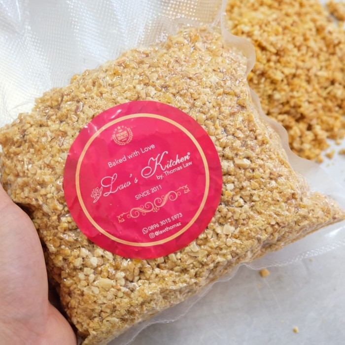 

FREE ONGKIR kacang nougat siap pakai 500 gram. enak banget asli Law's Kitchen