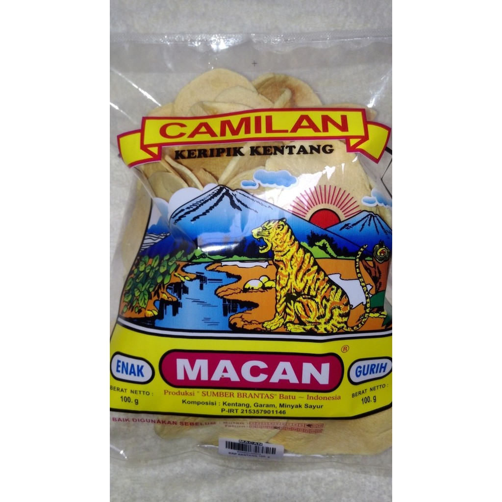 

SALE Keripik Kentang Cap Macan / Kripik Kentang Khas Batu Malang