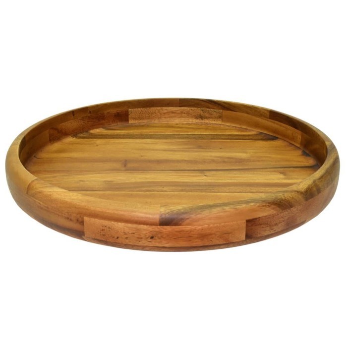Nampan Bulat Kayu