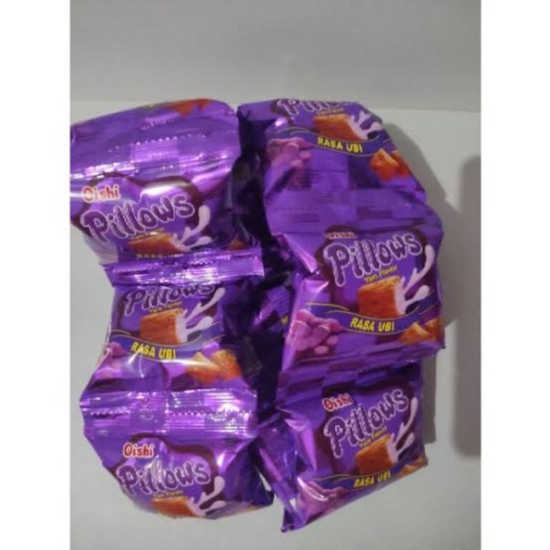 

oishi pillow snack rasa ubi 1 renceng isi 10 pcs ecer 500