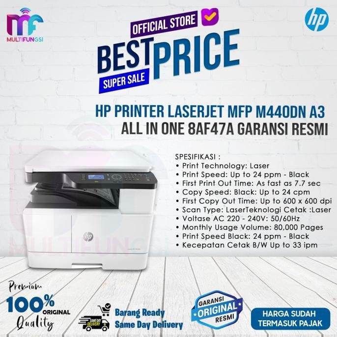 

HP Printer LaserJet Mfp M440dn A3 All In One 8AF47A Garansi Resmi
