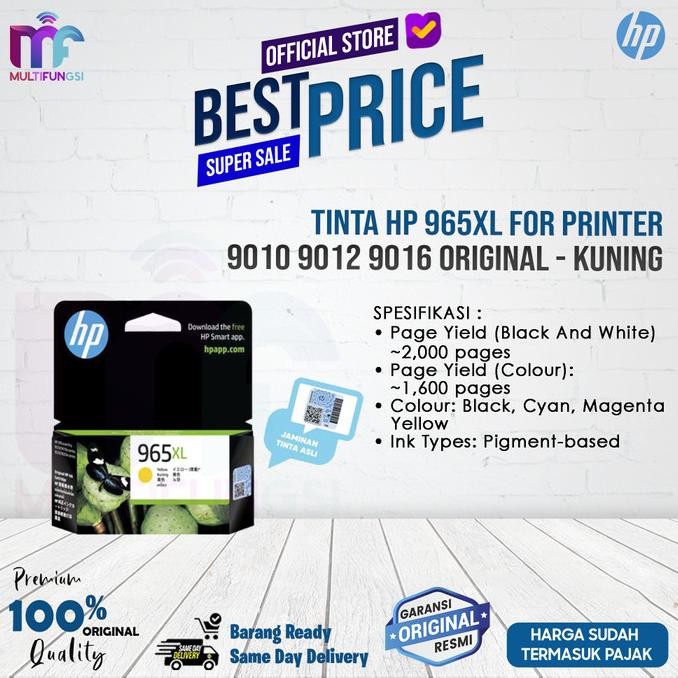 

Tinta HP 965XL For Printe9010 9012 9016 Original
