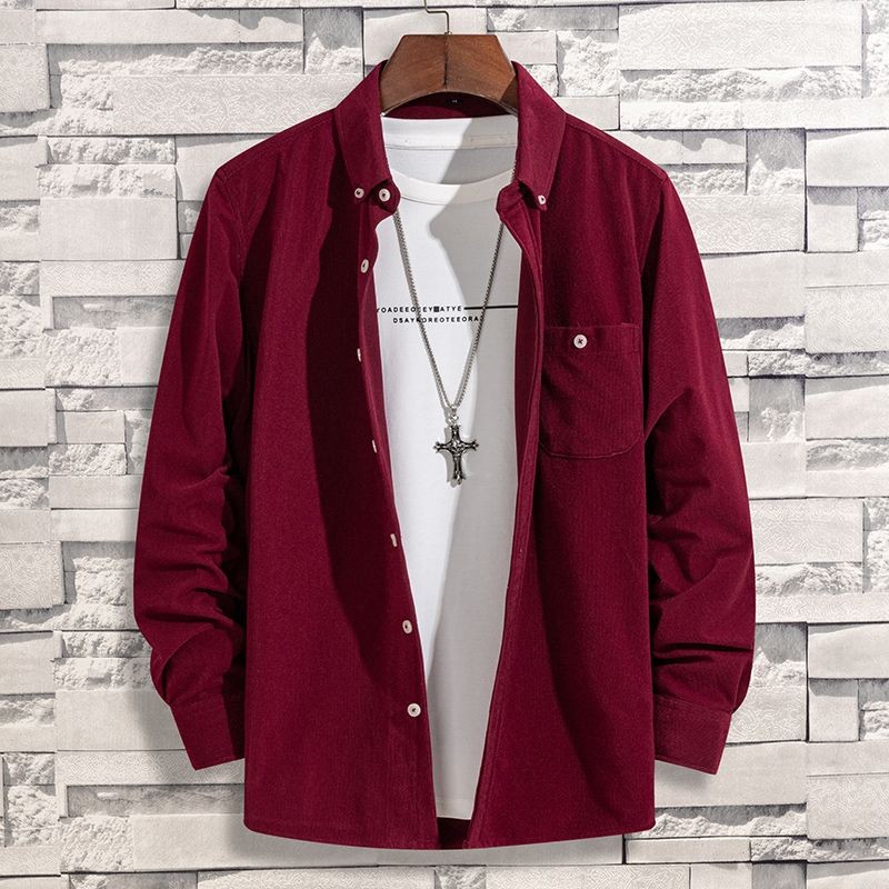 Men's Corduroy Fashion All-Match Loose Oversized Shirt