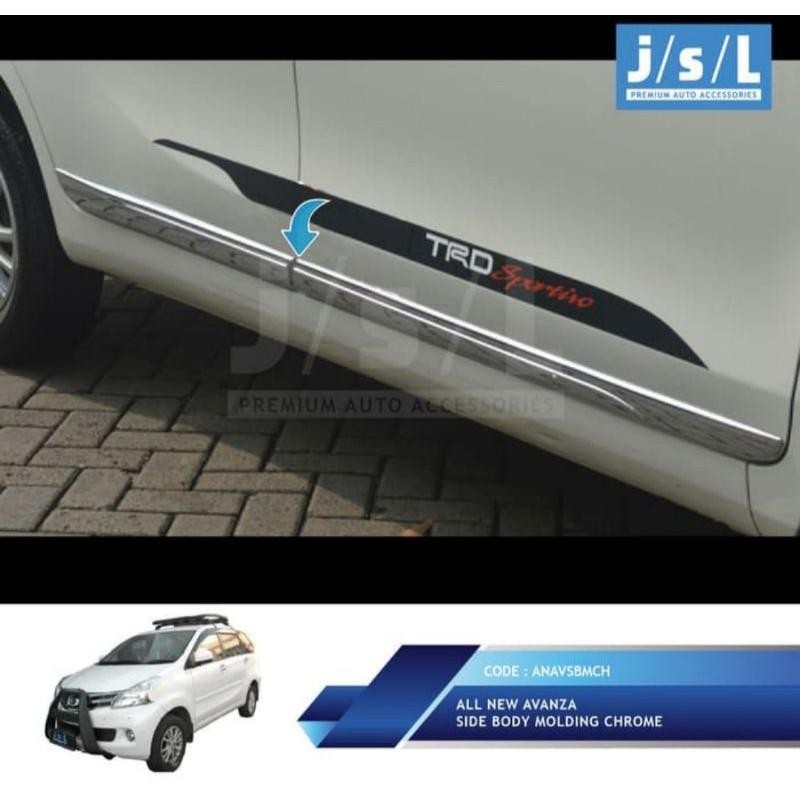 List Body Lis Pintu Samping All New Avanza Xenia 2012 - 2014 Chrome