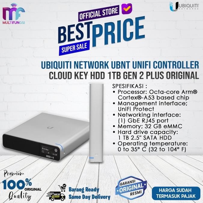 

Ubiquiti Network UBNT Unifi Controller Cloud Key HDD 1TB Gen 2 Plus