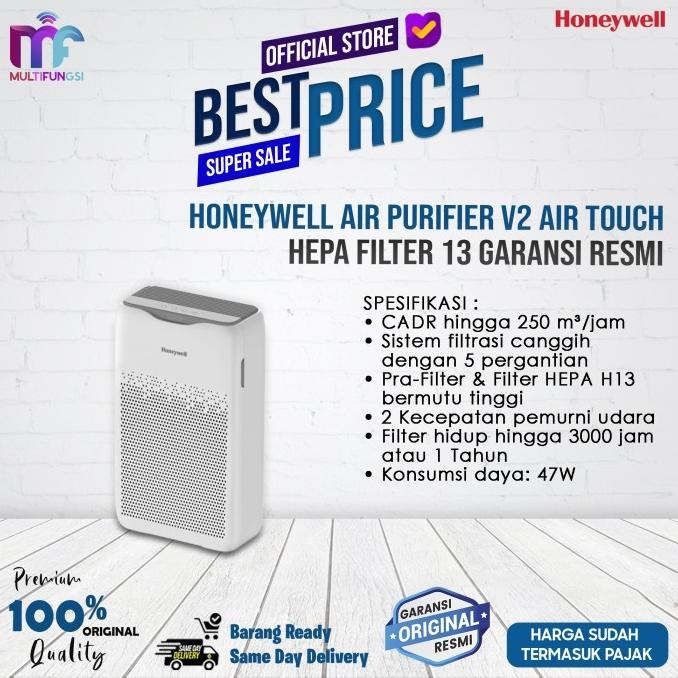 

Honeywell Air Purifier V2 Air Touch Hepa Filter 13 Garansi Resmi