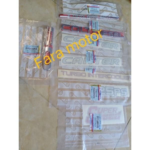 Emblem Set Hdx6.6 Mitsubishi Canter Turbo Ps125 Orisinil