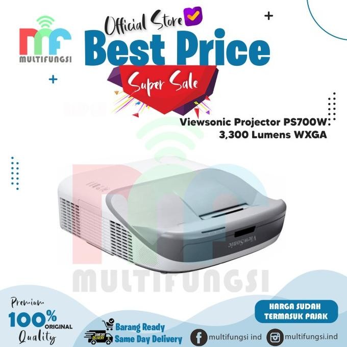 

Viewsonic Projector PS700W 3,300 Lumens WXGA Garansi Resmi