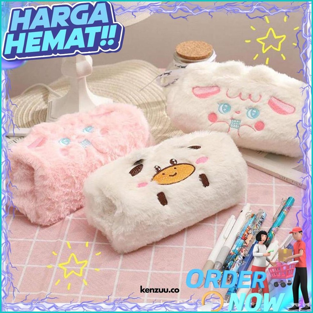 

Tempat Pensil Bulu Boneka Sapi Domba Kelinci | Pouch Kosmetik | Tempat Hp | Tepak Alat Tulis Lucu Sale