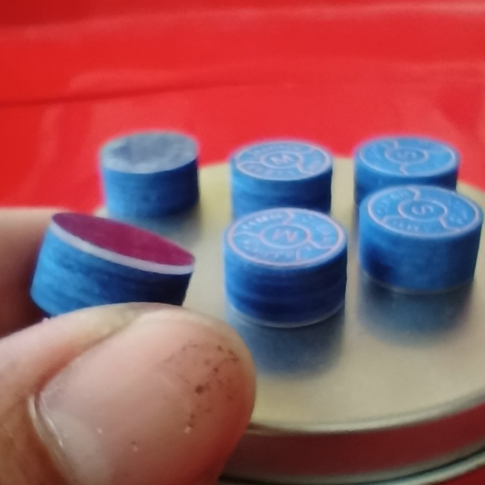 MASTER TIP JASINRY BLUE CLEAR CUE TIP STIK BILLIARD BILIARD MASTERTIP LAYER