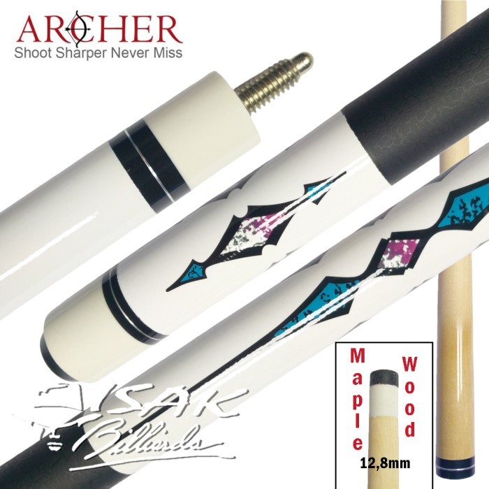 ARCHER CUE - AR09 - MAPLE POOL BILLIARD CUE STICK - STIK BILIAR BILYAR