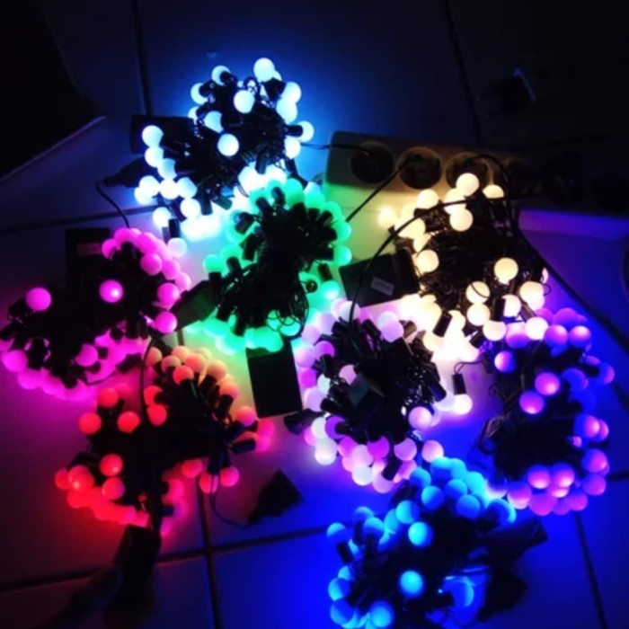 Lampu natal led 5 meter 50 led bulat / lampu hias hilios/ lampu hias