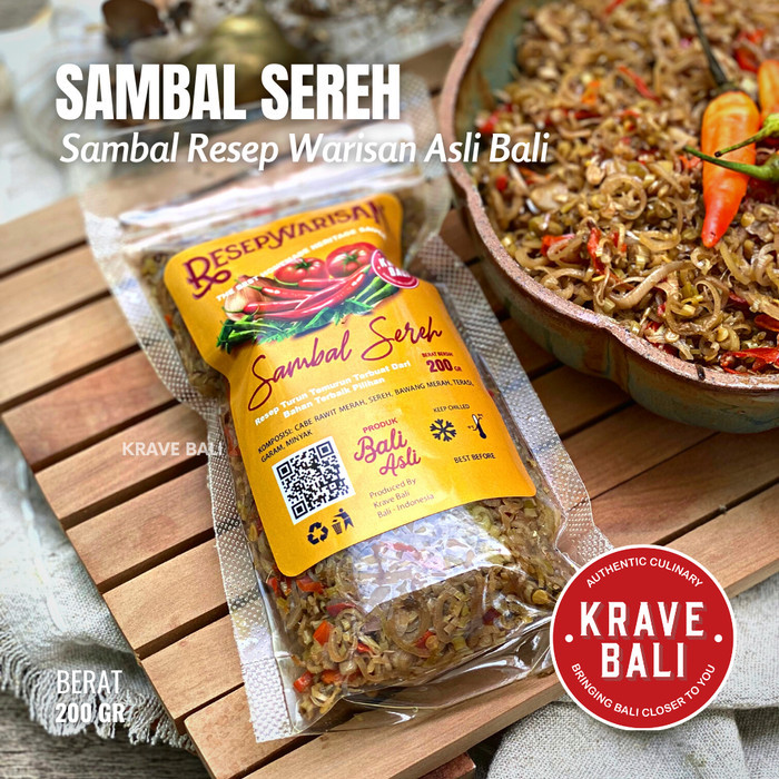 

Sambal Sereh Resesp Warisan 200 Gr - Sambal Bali - Krave Bali