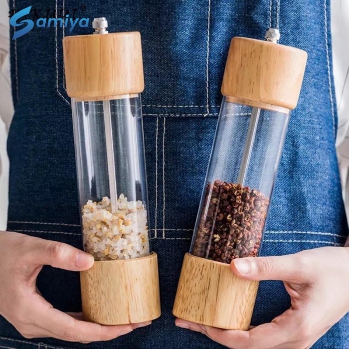 

Grinder Dapur Merica Lada Garam / Pepper Ll Wooden Grinder