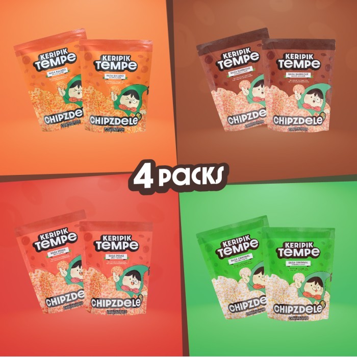 

Ready Gas!!! Chipzdele Keripik Tempe 50 Gram - 4 Pack