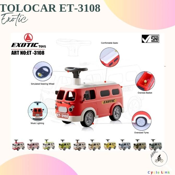 Tolocar Et-3108 Exotic Ride On Minibus Mainan Kendaraan Mobilan Anak [terbaik]