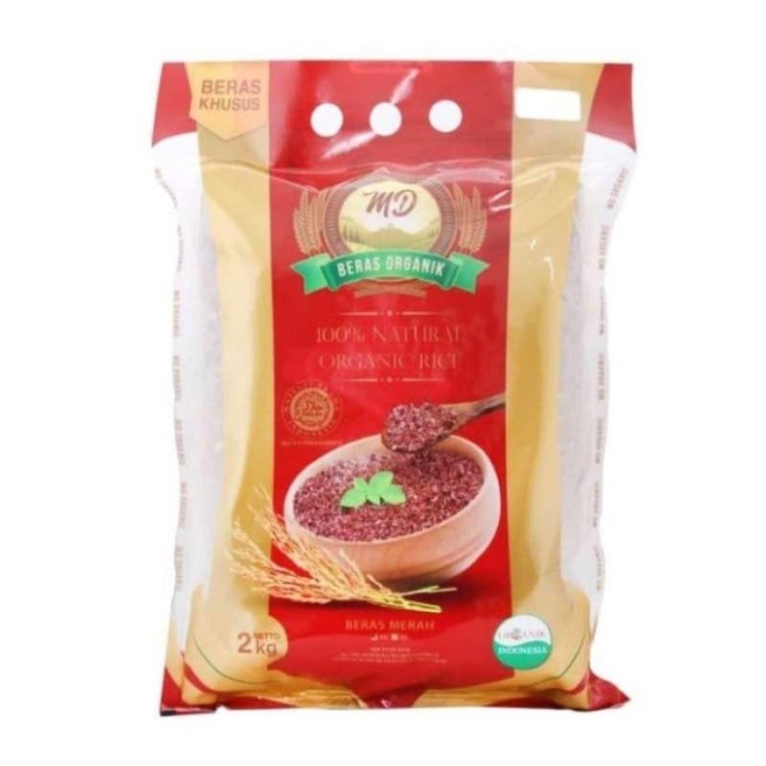 

TERBARU Beras merah kupas kulit organik md 2kg/organik red rice HOT SALE!