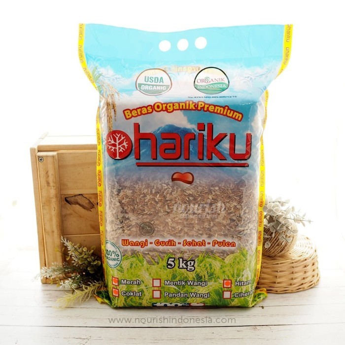 

TERBARU Hariku, Organic Mix Rice (Black, Brown Red Rice) Beras Organik Mix 5kg BISA GOSEND!