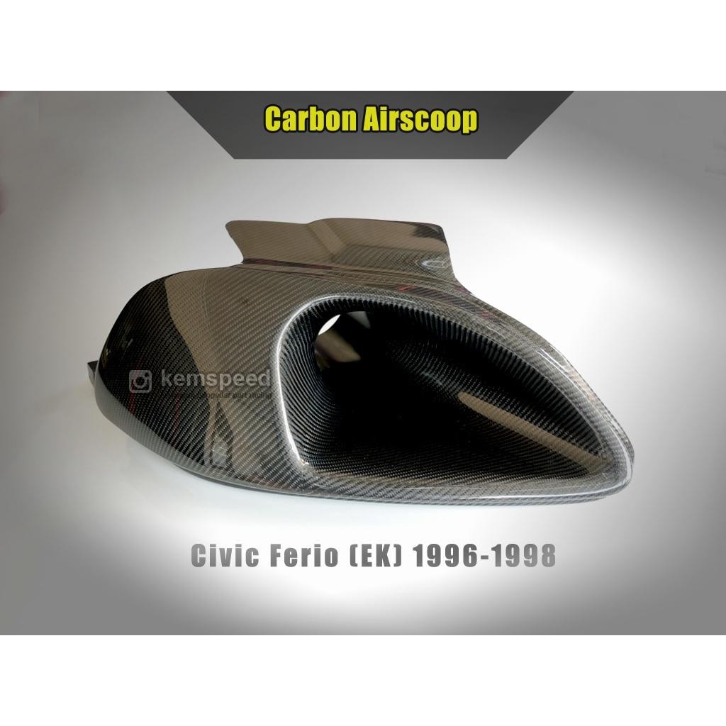 Airscoop Carbon Honda Ferio 1996 - 1998 Asli Karbon Corong Udara Air Scoop Lampu Civic Ek 96-98