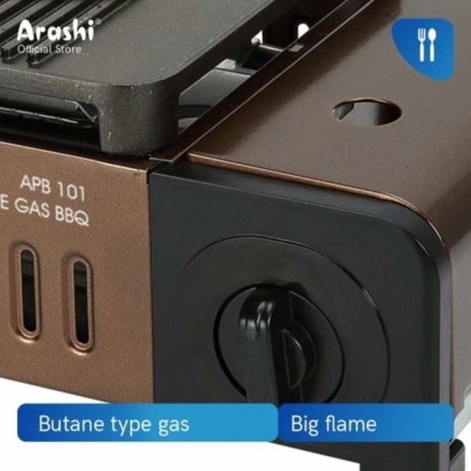 Kompor Gas BBQ Portable ARASHI - Kompor Grill Portable APB 101