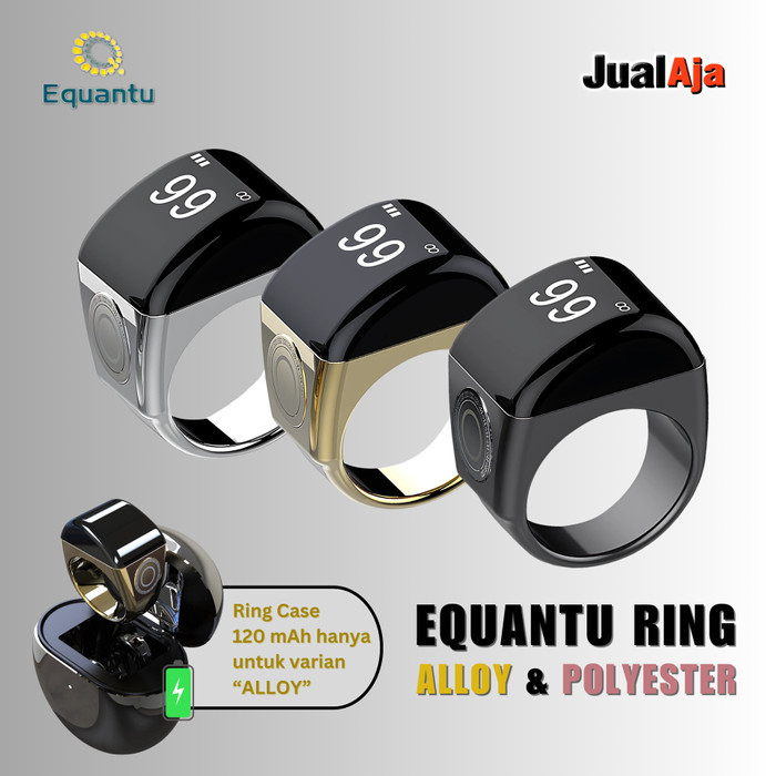 Cincin Tasbih Digital Equantu Zikir Ring Tasbeh Charger