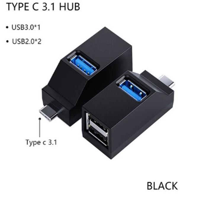 

Produk Baru!! MOSHOU USB Hub Mini Type C 3.1 Port 3.0 2.0 Splitter Box - RCT-45