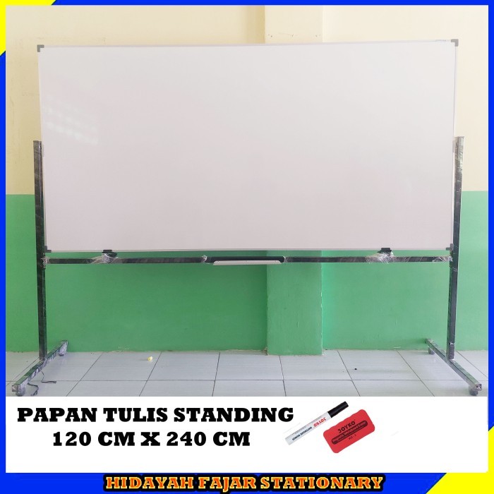 

TERBARU PAPAN TULIS BESAR WHITEBOARD STANDING 120 X 240