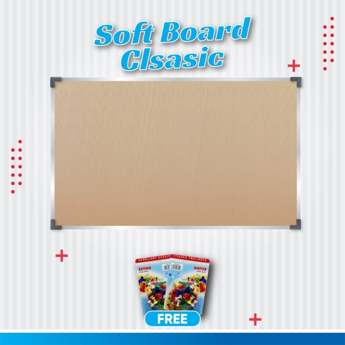 

TERBARU Softboard / papan mading classic hanger uk 90x120 Cm