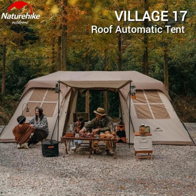 Tenda Naturehike Village 17 Cnh22Zp021 Roof Automatic Family Tent