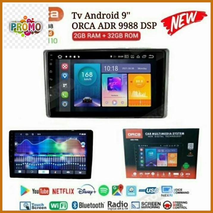 Head Unit Tape Mobil Android Orca Oem Honda Crv 2007-2011 Layar 9"