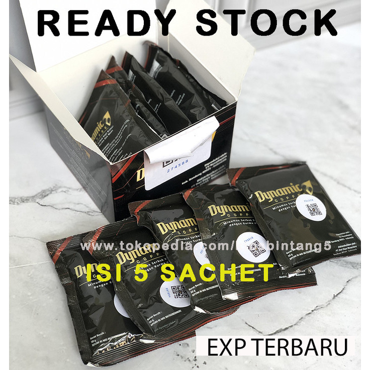

Terlaris Coffee Dynamic Kopi Ginseng Isi 10 Sachet Original