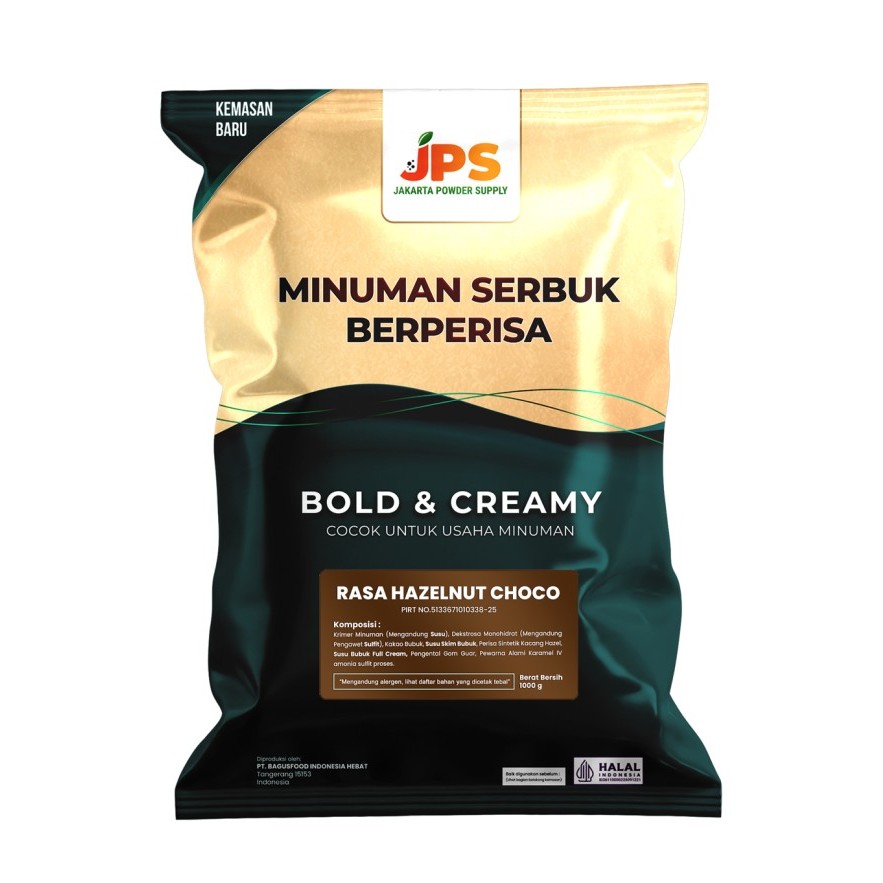 

Terlaris Bubuk Minuman Hazelnut Choco Plain Powder Jps Tanpa Gula