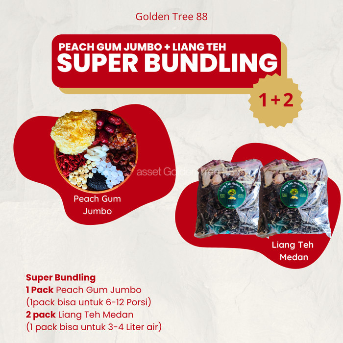 

Best Seller Peach Gum Liang Teh Paket Hemat Sehat Bundling Premium Viral Collagen