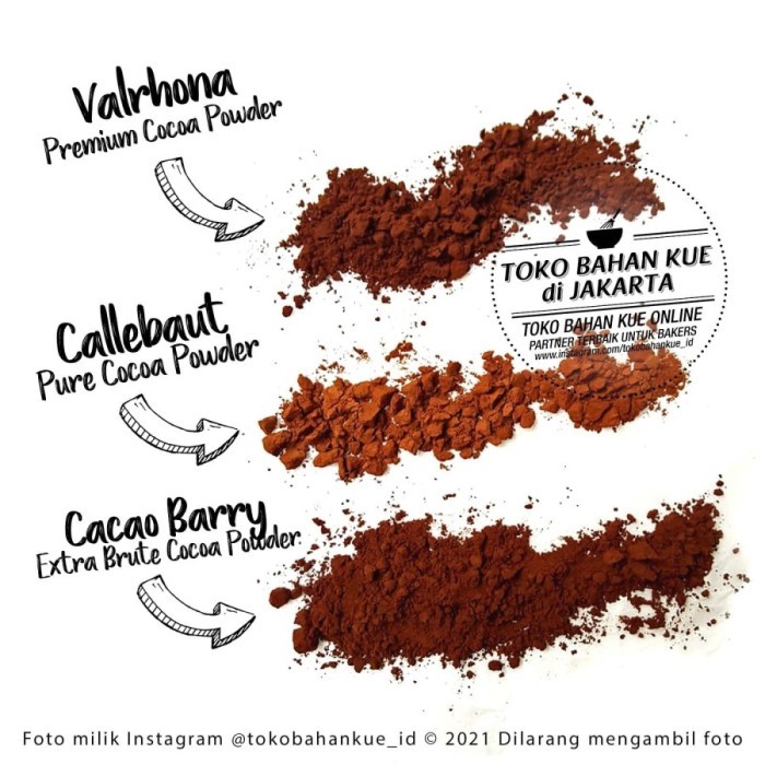 

Best Seller Valrhona - Cacao Powder 100Gr Coklat Bubuk Pure Cocoa Powder Kakao