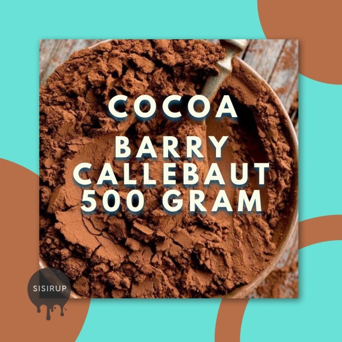 

Termurah 500 Gr Cocoa Powder Barry Callebaut 500 Gr / Coklat Cocoa / Cokelat