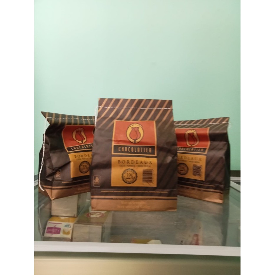 

Promo!! Tulip Bordeaux Kemasan Pabrik 500Gram Bag Pouch Coklat Bubuk Cocoa