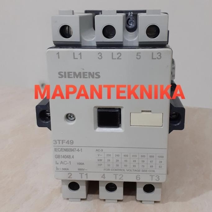 CONTACTOR SIEMENS TYPE 3TF49 22-0XP0 [ MDG ACC ]