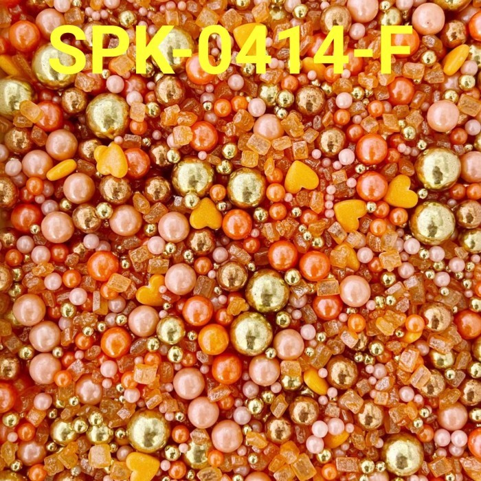 GR-SPK-0414 Trimit springkel sprinkles 1kg mutiara emas pink orange