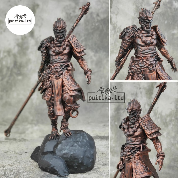Patung kayu Sun Go Kong - Patung Kera Sakti - Patung Sun Wu Kong