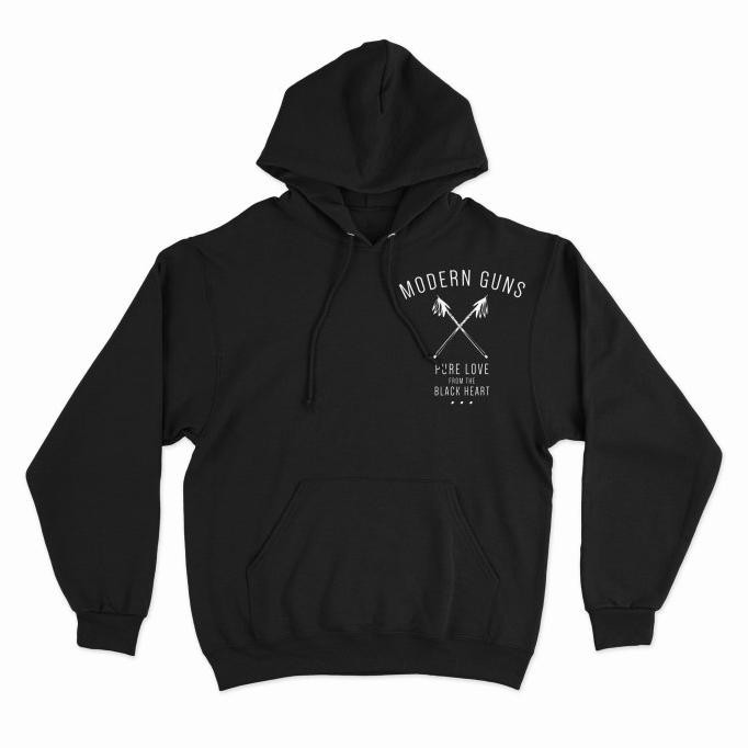 Baru Modern Guns - Pure Love Pullover Hoodie Black