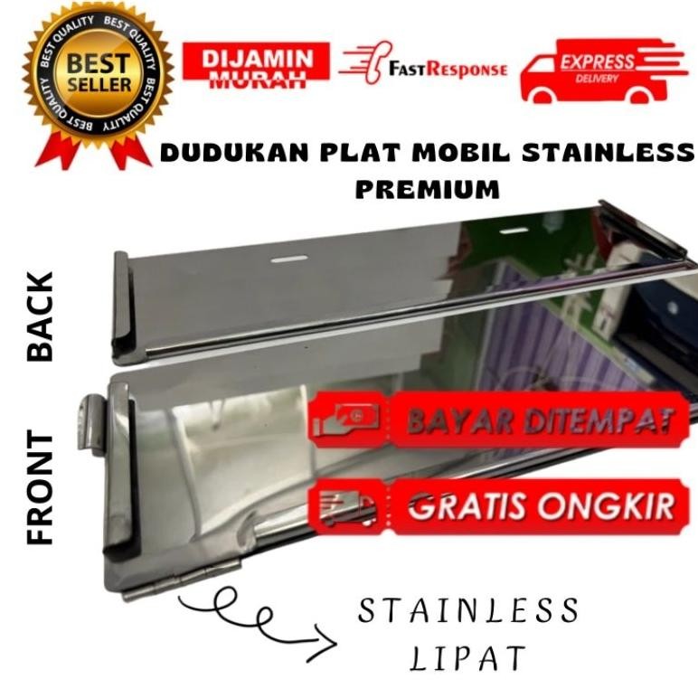 Dudukan plat nomor mobil Stainless