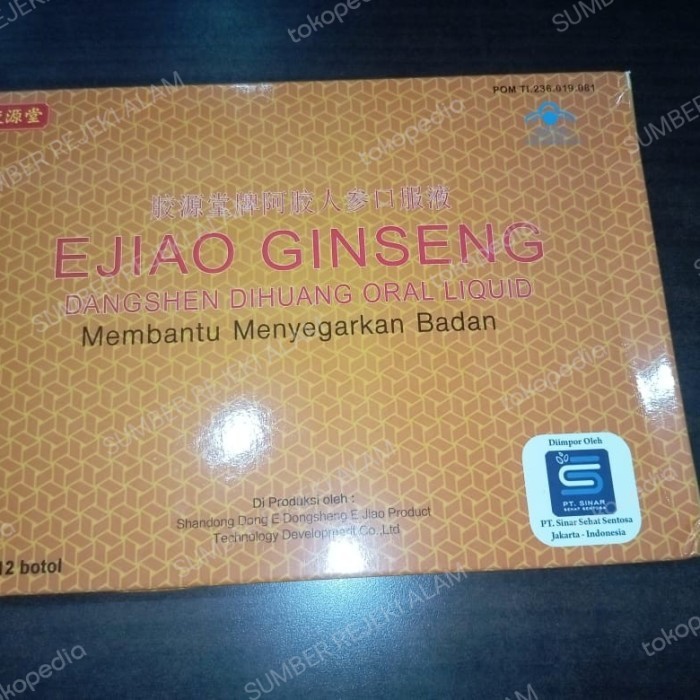 Termurah Fufang Ejiao Jiang / Ejiao Ginseng Demam Berdarah Original
