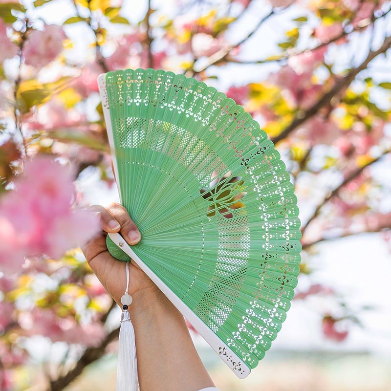 

Kipas Lipat Kecil Gaya Tiongkok, Kipas Lipat Portabel untuk Pelajar